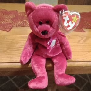 Valentina RARE TY Beanie Baby TAG ERRORS 1998/99 w hologram New & Mint.